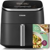 Air Fryer, 6 Quart, Ceramic Coating, 90°-450°F, 120V, Dark Gray gallery