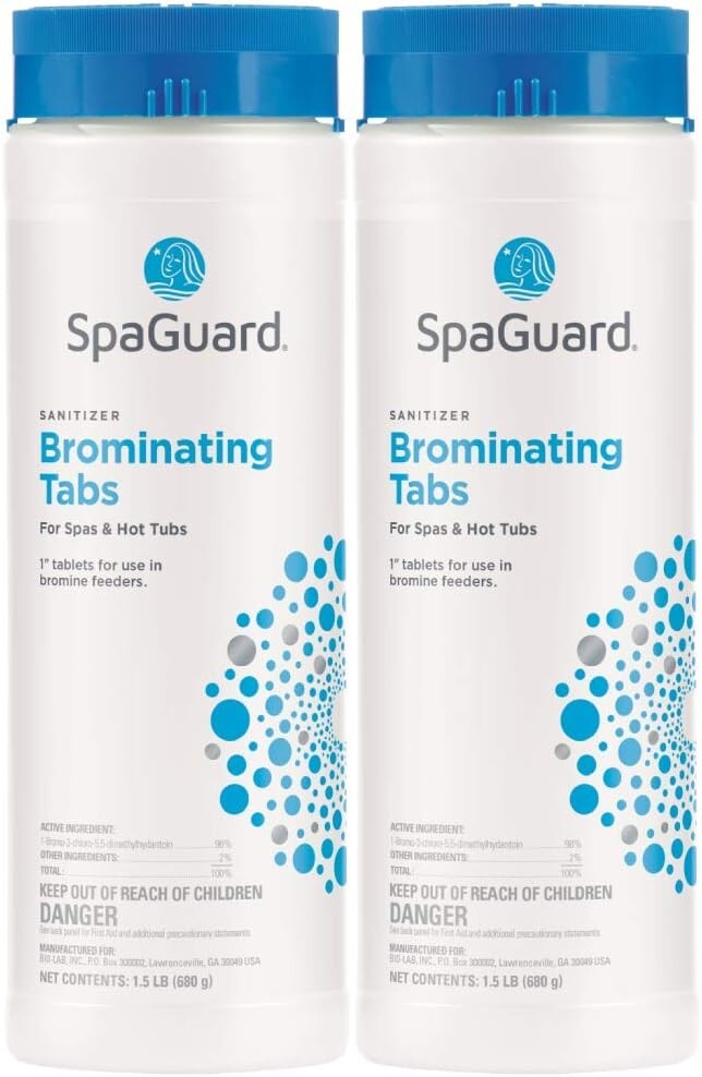 SpaGuard Brominating 1" Tablets (1.5 lb) (2 Pack) Sanitizer for Spas & Hot Tubs gallery