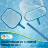 Swimming Pool 12" Leaf Skimmer Net & 16" Rake Net Set - Fine Mesh Netting, Clean gallery