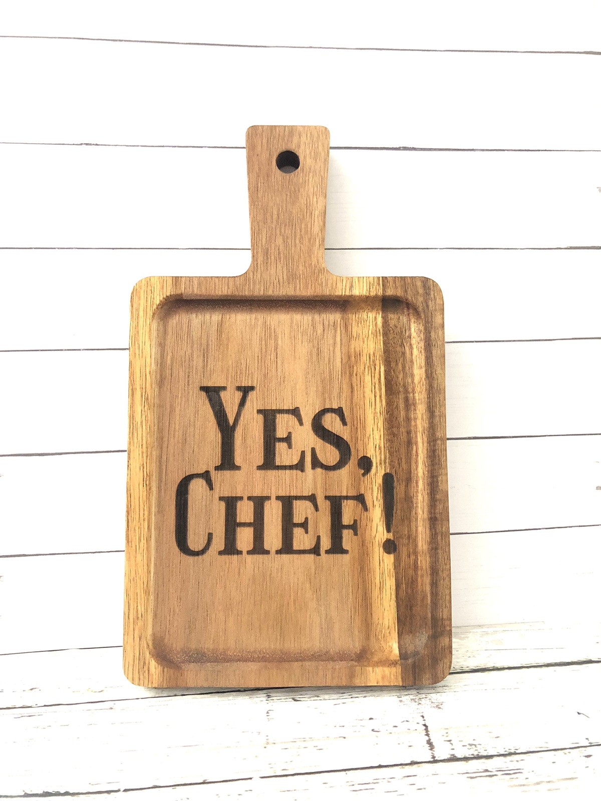 Yes, Chef! Mini Wooden Engraved Paddle gallery