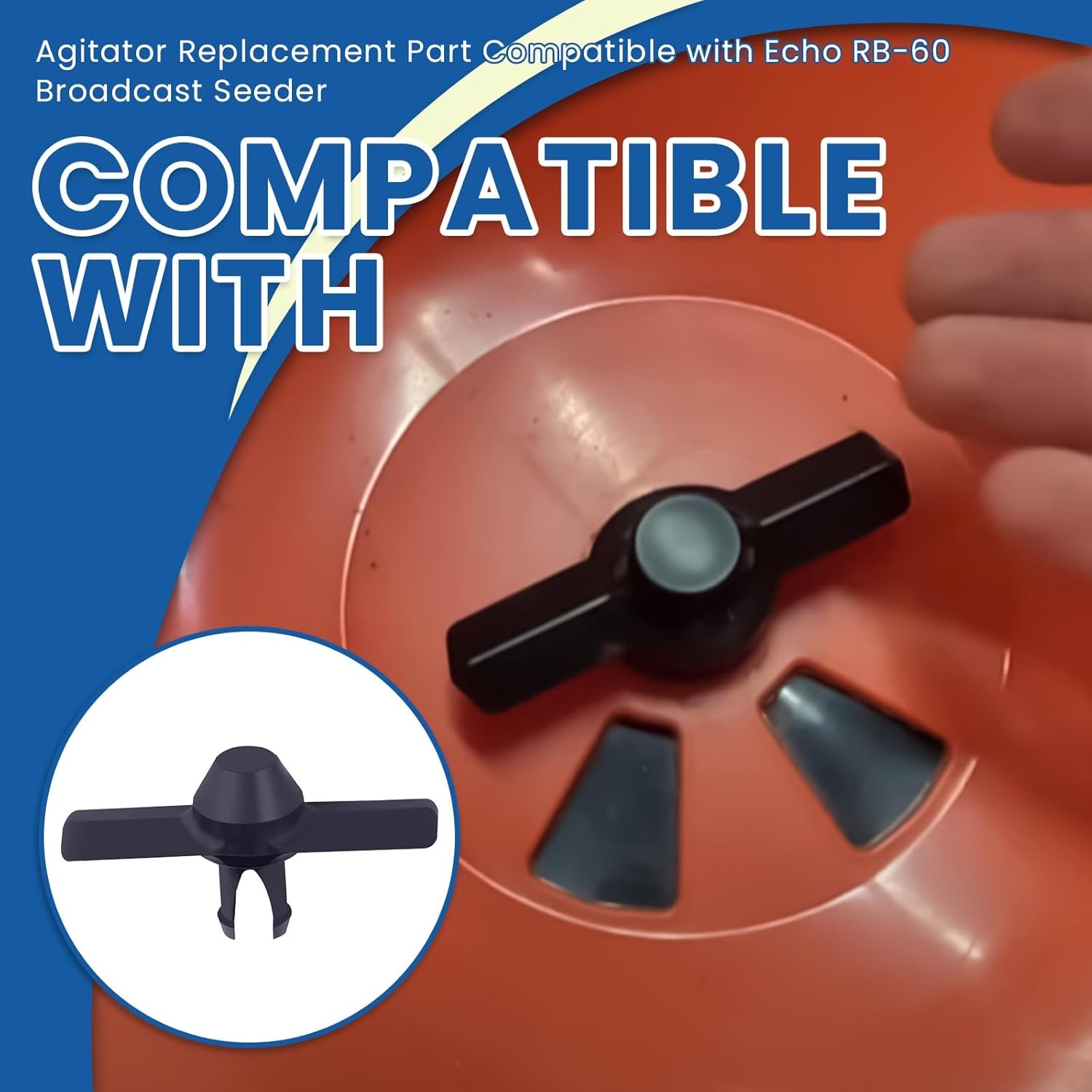 1Pcs For Echo RB-60 Broadcast Spreader Upgrade Agitator Replacement Part Plastic gallery