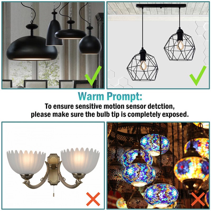 Motion Sensor Light Bulbs, 9W (90W Equivalent) Security LED Bulb 6000K Daylight gallery