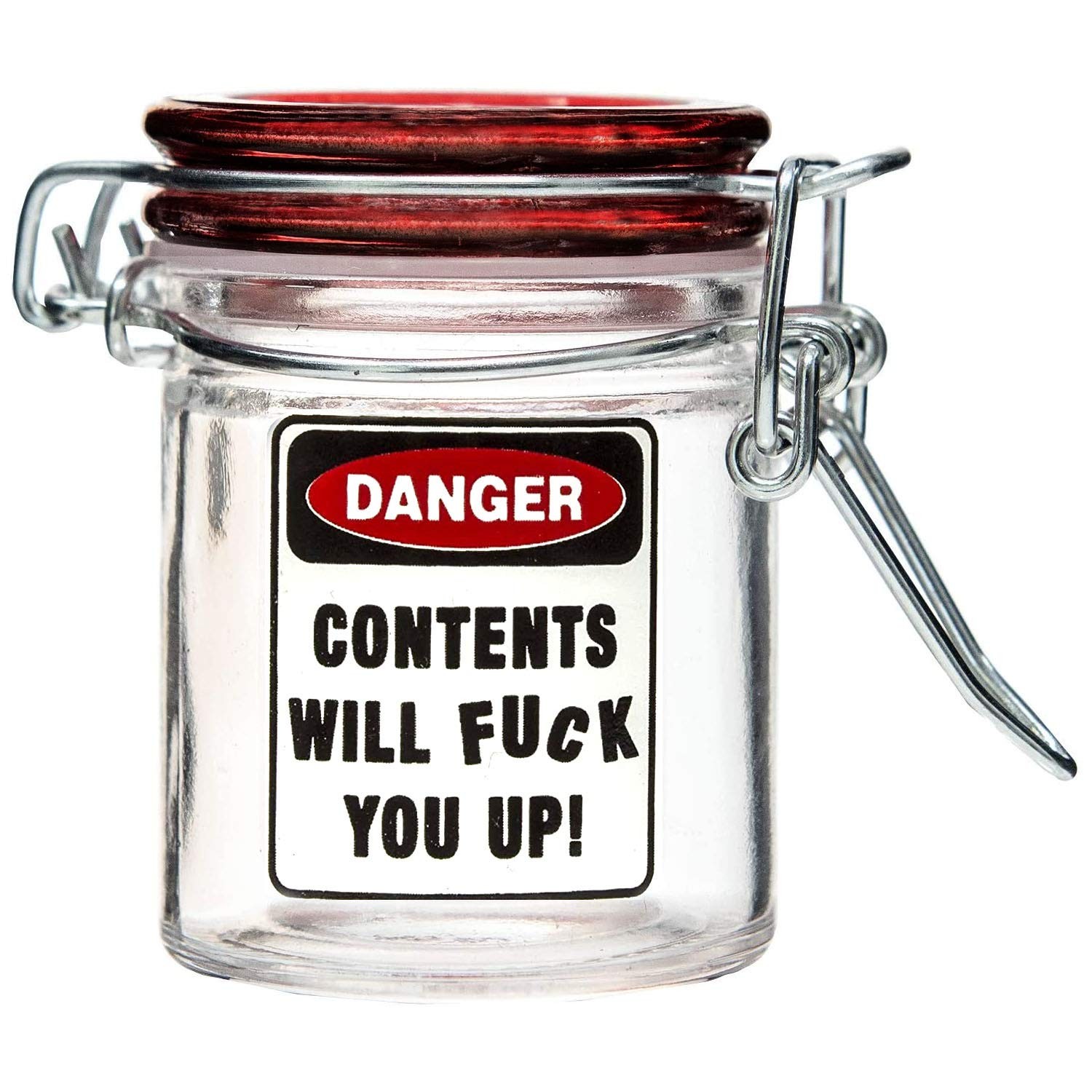 Airtight Glass Herb Mini Storage Jar with Clamping Lid in Choice of Design F ... gallery