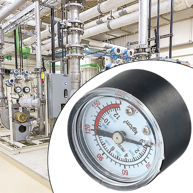 Air-Compressor Pneumatic Hydraulic Fluid Pressure Gauge 0-12Bar / 0-180PSI gallery