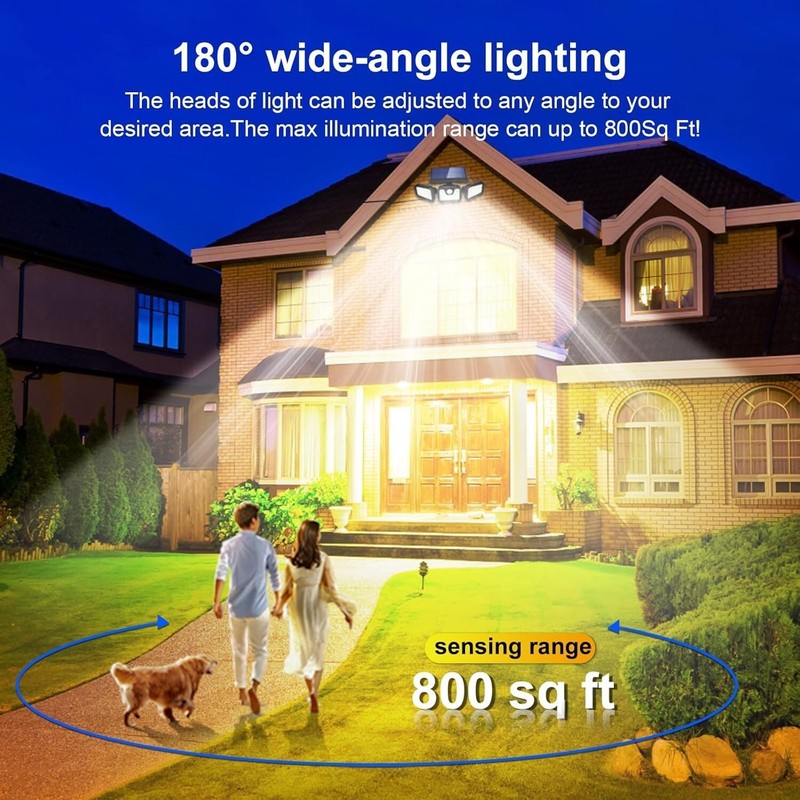 2 Pack LED Motion Sensor Solar Lights ,Outdoor IP65 Waterproof Security Lamp HOT gallery
