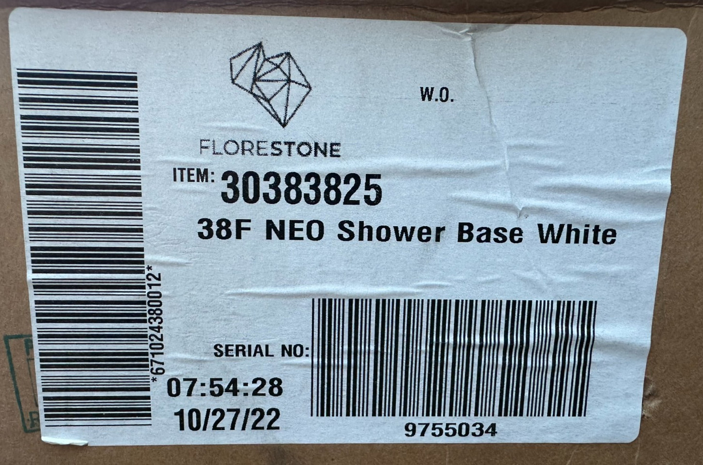 Florestone 30383825 - 38F NEO Angle Shower base, 38" x 38" - White gallery