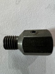 1/4-28 Threaded Shank Drill Bit Adapter With Set Screw, Threaded Drill Bushing