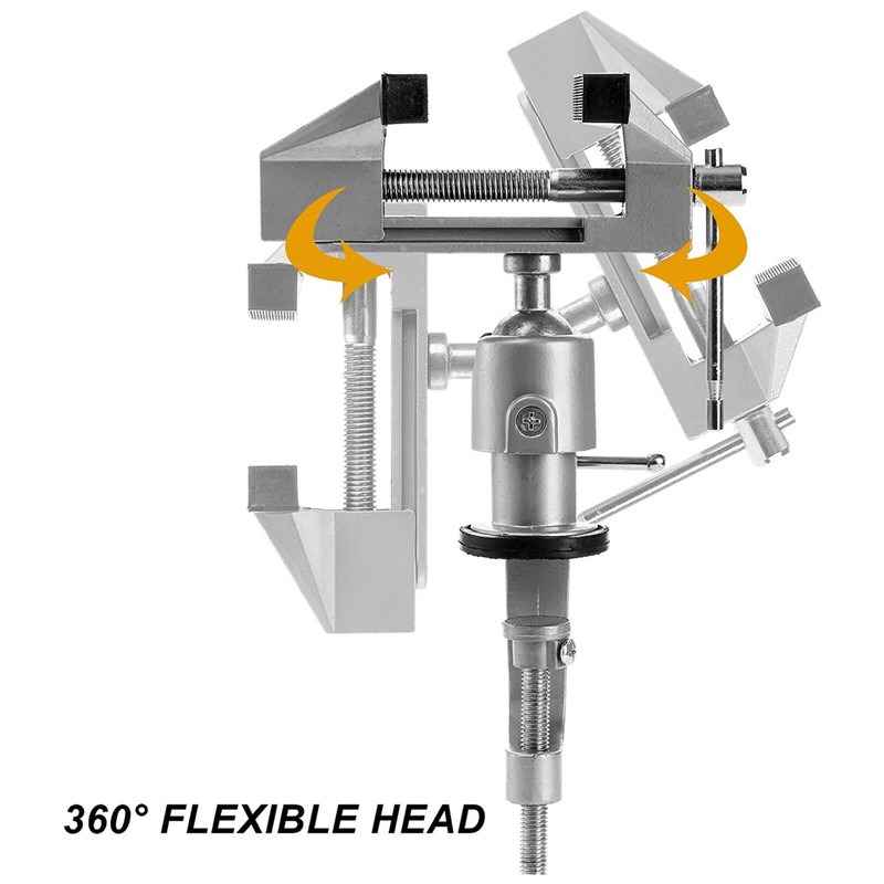 Universal Table Bench Vise 3 Inch Work Bench Clamp Swivel Rotating Hobby Crafts gallery