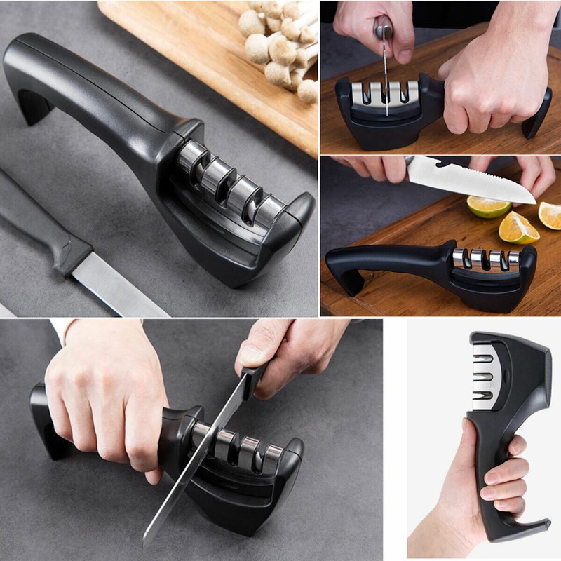 Knife Sharpener 3 Stage Professional System Polish Sharpening Kitchen Tool NEW gallery