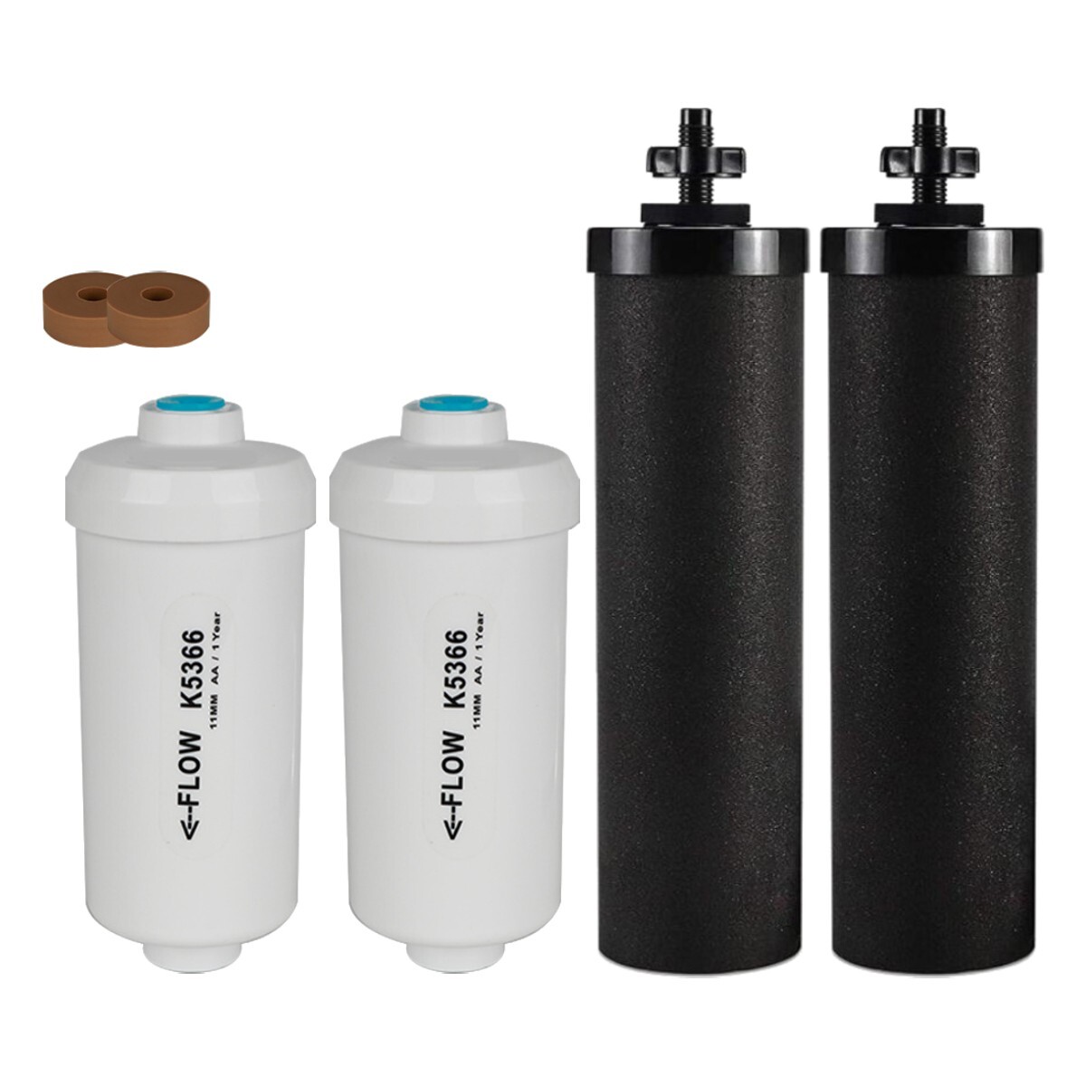 4 pcs Water Filter Replacement for Berkey BB9-2 Black Filters & PF-2 Filters gallery