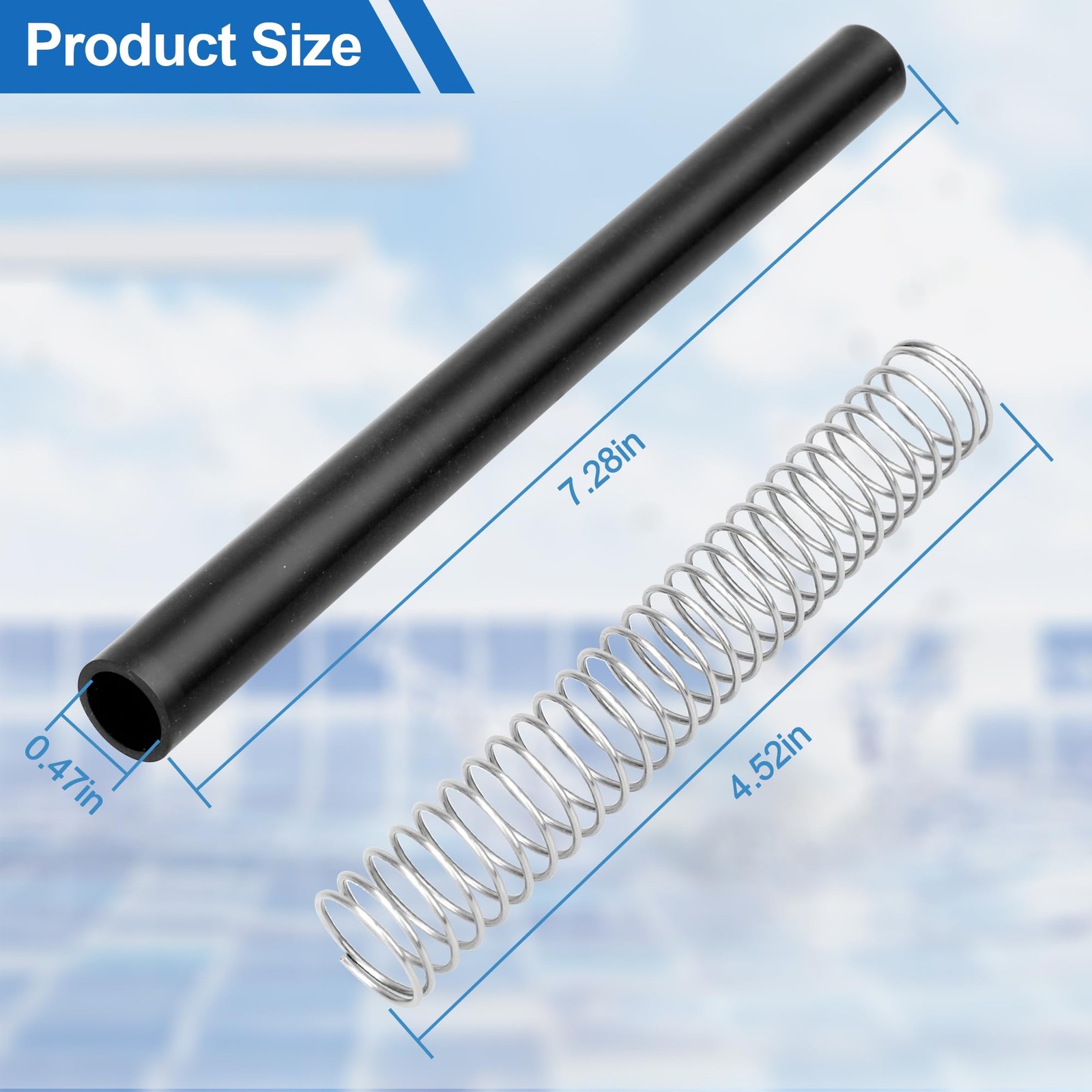 Pool Chlorinator Flexible Tubes with Support Spring - 2 PCS Replacement Hose gallery