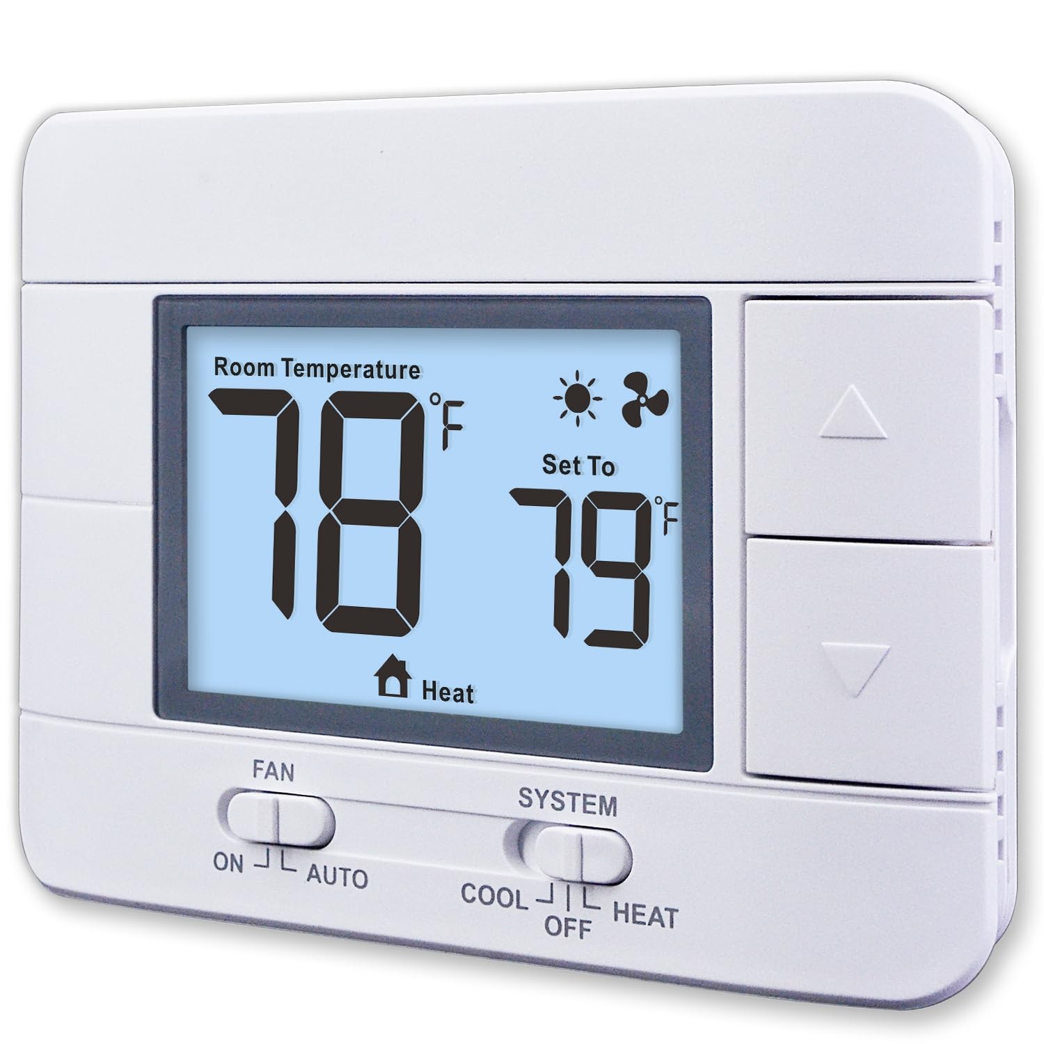 Non Programmable Thermostat for Home 1 Heat/ 1 Cool Single-Stage System, with... gallery