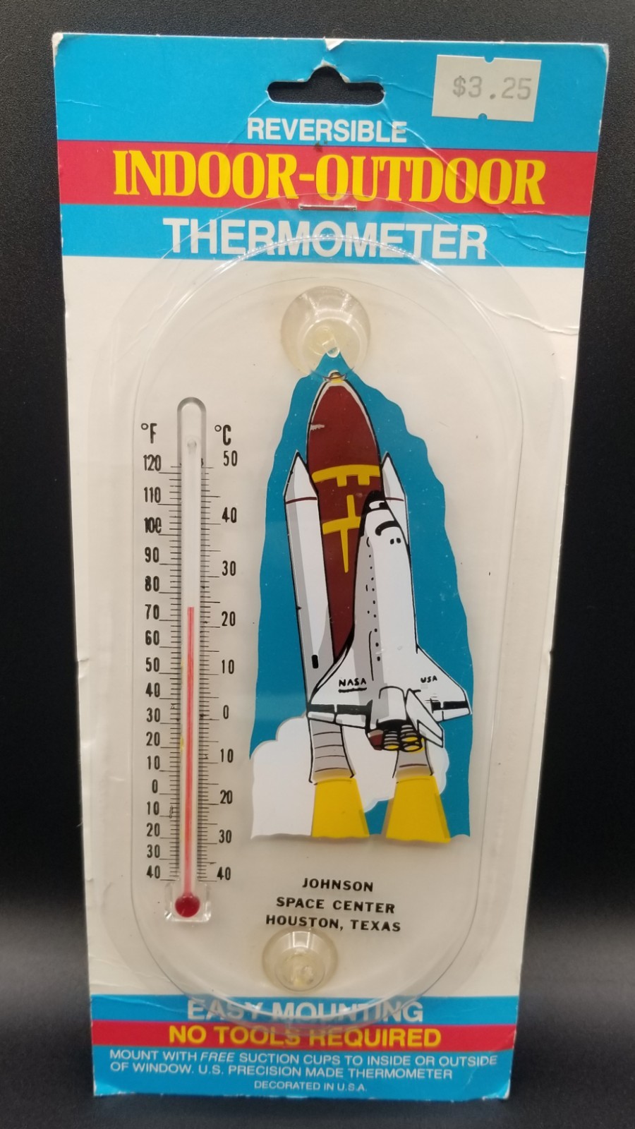 Johnson Space Center Houston, Texas Vintage Indoor/Outdoor Thermometer gallery