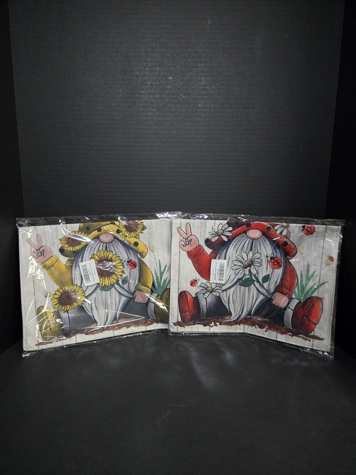 2 Pack Red & Yellow Outdoor Gnome Flag Decor "Hello Sunshine" Garden Flag gallery