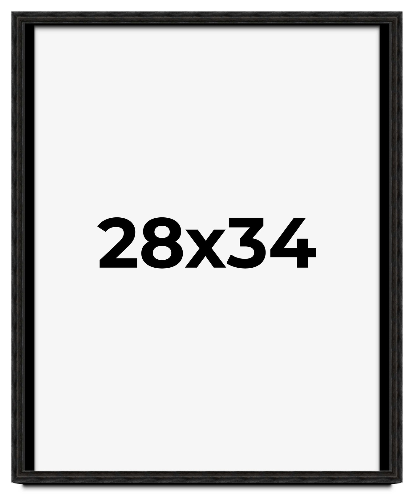 28x34 Shadow Box Black Rustic Barnwood Display Frame | 1.125 Inch Deep | 0.875 gallery