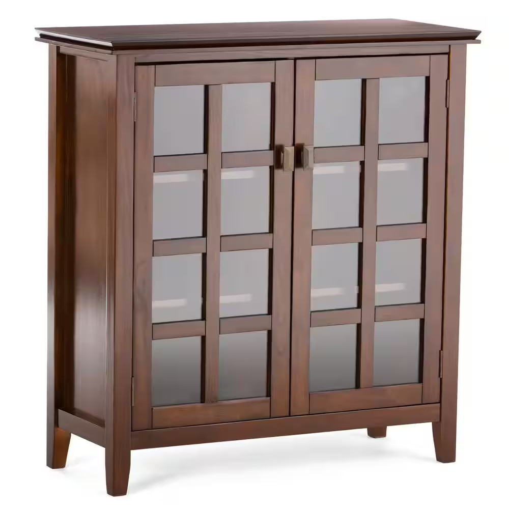 Artisan Russet Brown 41 In. H Storage Cabinet with 4-Adjustable Shelves gallery