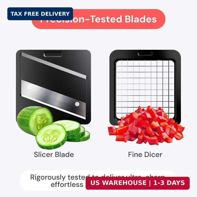 Fullstar Essential Vegetable Chopper & Mandoline Slicer - Space-Saving 2-in-1 - gallery