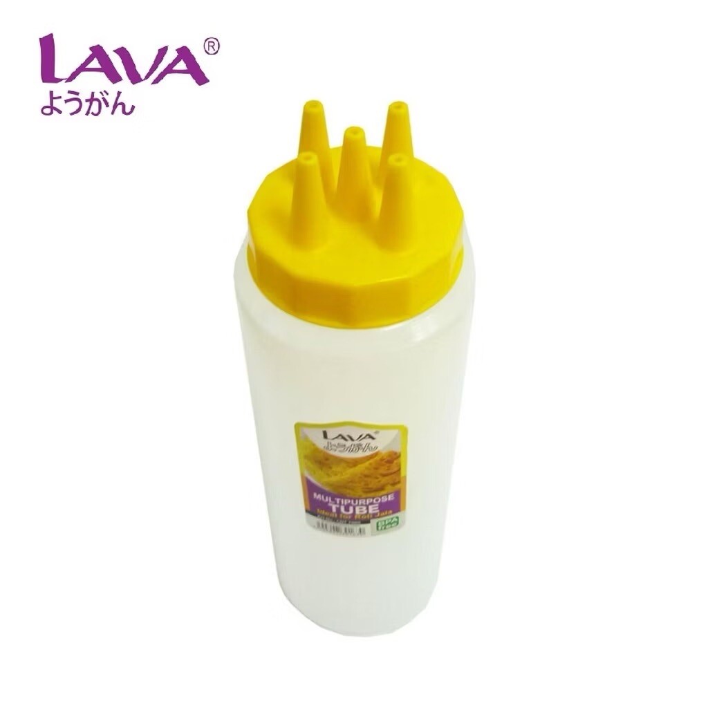 2 x LAVA Multi purpose Tube Roti Jala Pancake Mold 5 Tip Dispenser crepe 700ml gallery