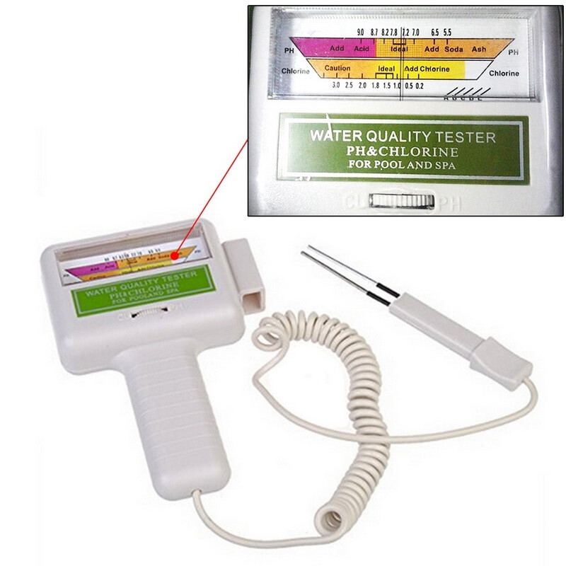 PH And Cl2 Tester With Probe Water Quality CL2&PH Chlorine Tester Level Meter gallery