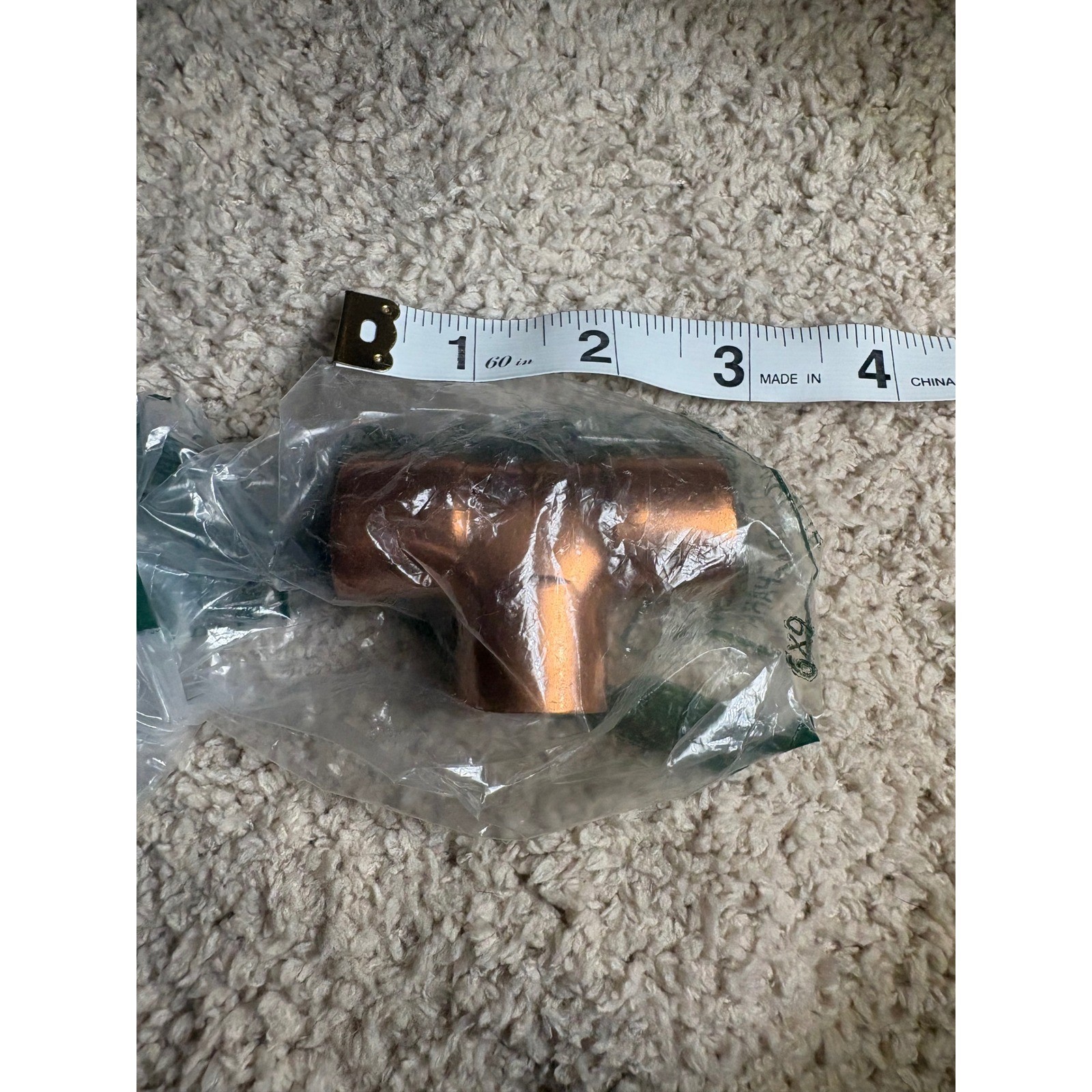 Copper Tee Fitting 1 Inch Pressure Pipe Connector Solder Joint Plumbing HVAC gallery