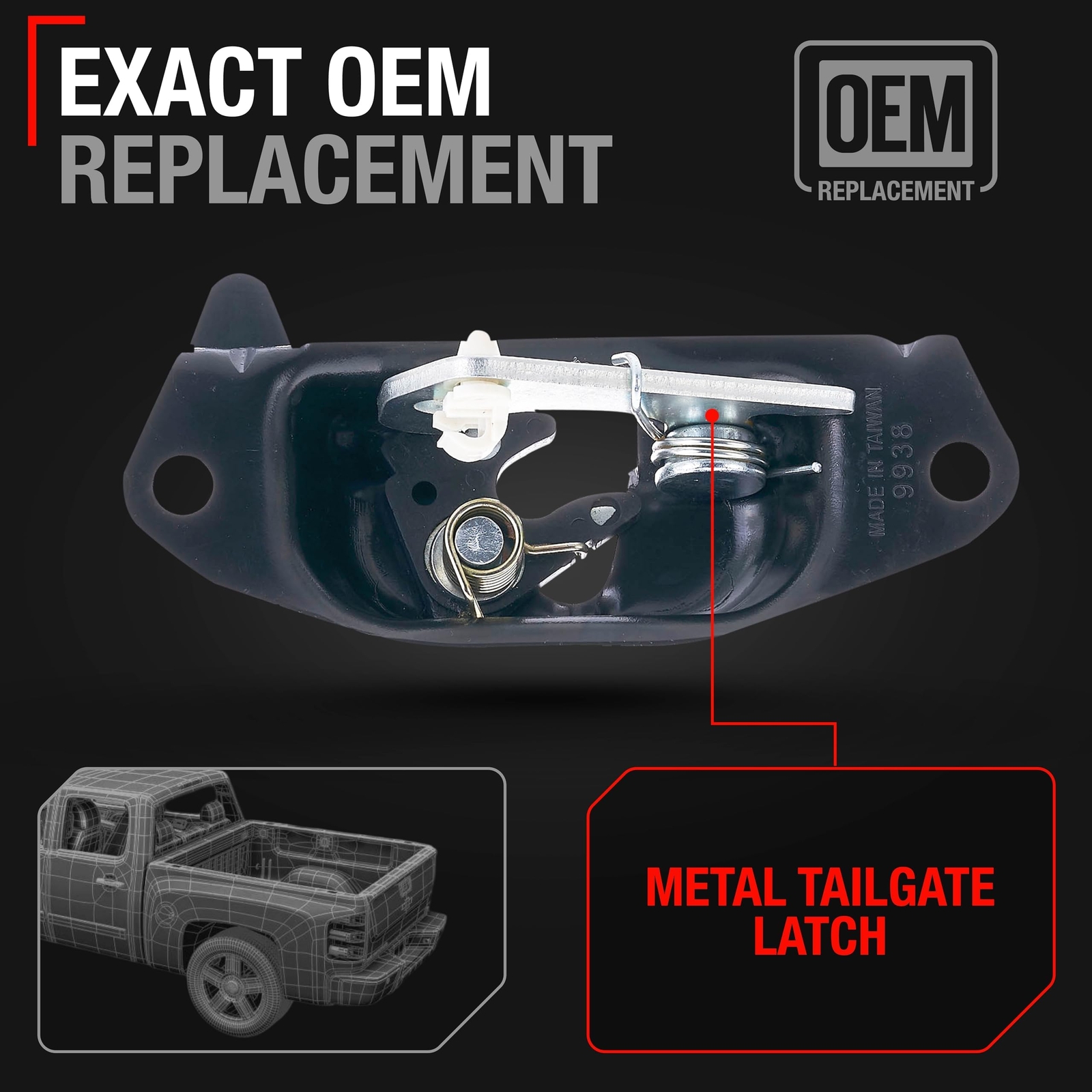 Tailgate Latch, Driver Side for Chevrolet Silverado, Avalanche; GMC Sierra - ... gallery