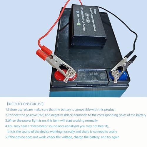 12V Lead-Acid Battery Regeneration Life Extender - Sulfation Removal Desulfator gallery