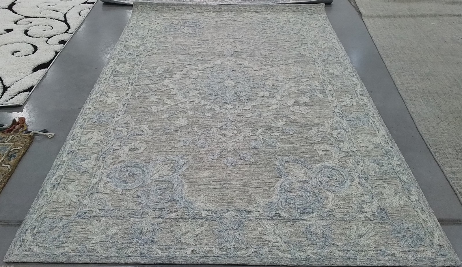 GREY / BLUE 6'-0" x 9'-0" Back Stain Rug, Reduced Price 1172796524 MRQ505M-6 gallery