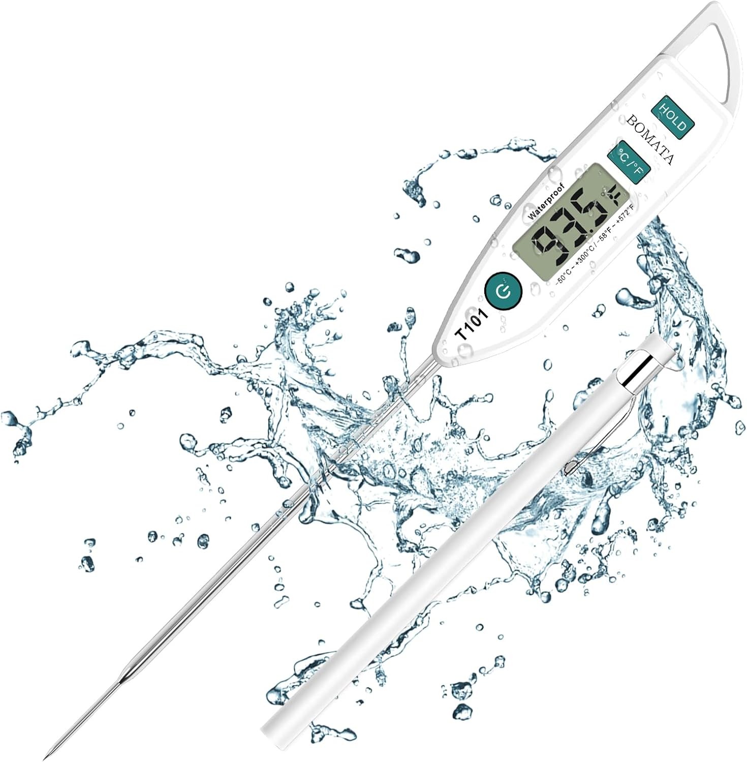 BOMATA Waterproof IPX7 Thermometer for Water, Liquid, Candle and White gallery