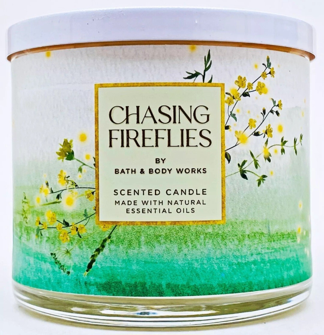 1 Bath & Body Works CHASING FIREFLIES Large 3-Wick Scented Candle 14.5 oz. gallery