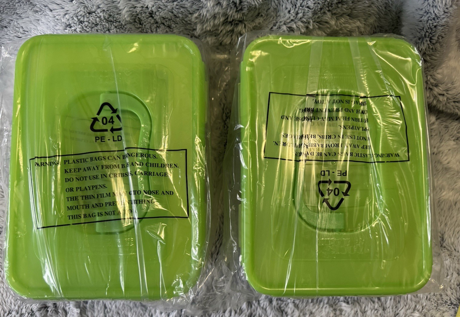 Lock & Lock 13 Piece Nesting Storage Set GREEN Lids (2 with handles) - NEW gallery