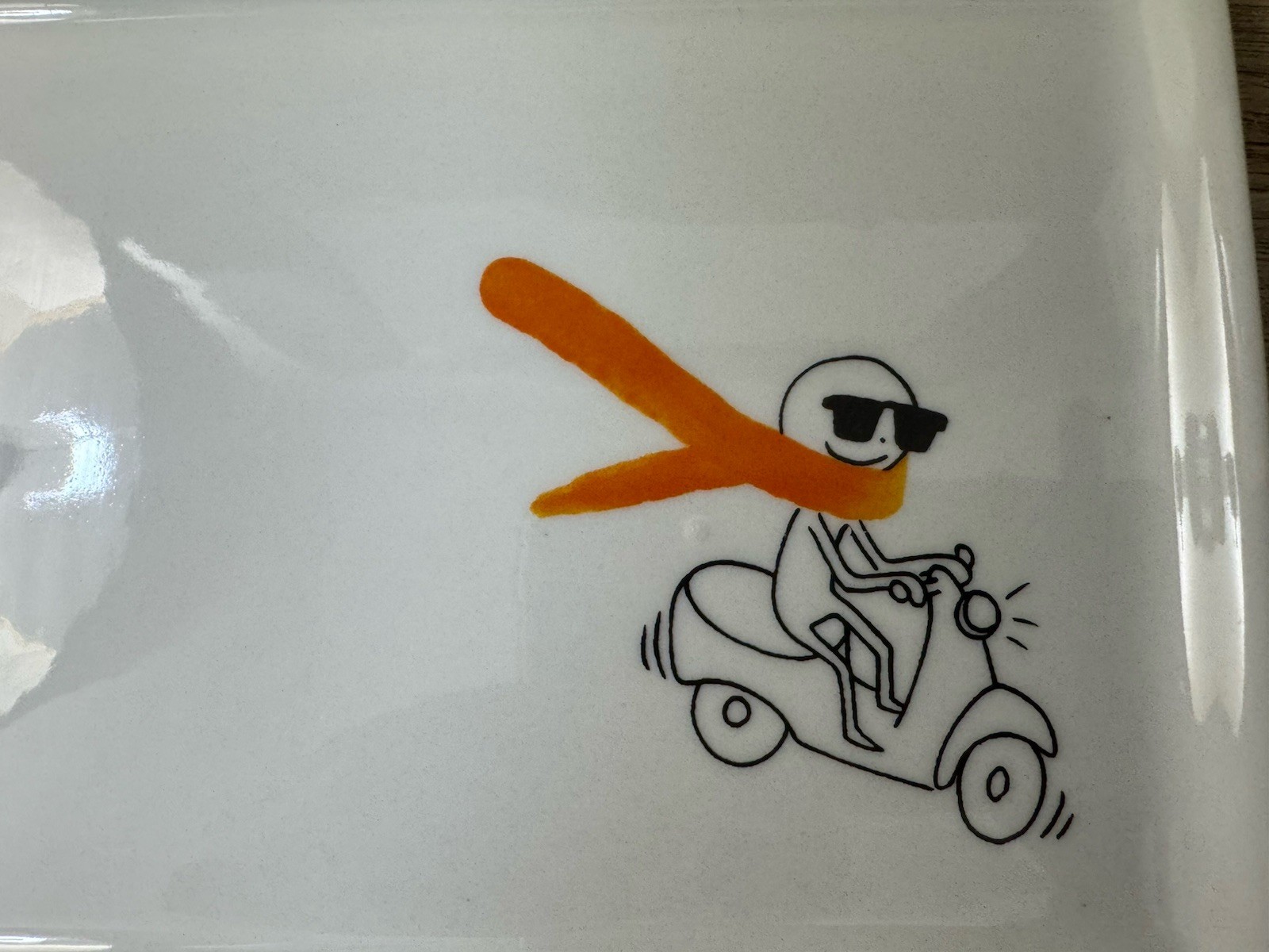 Crate & Barrel CB2 Oliver On Scooter Appetizer Snack Plate Retired 2016 gallery