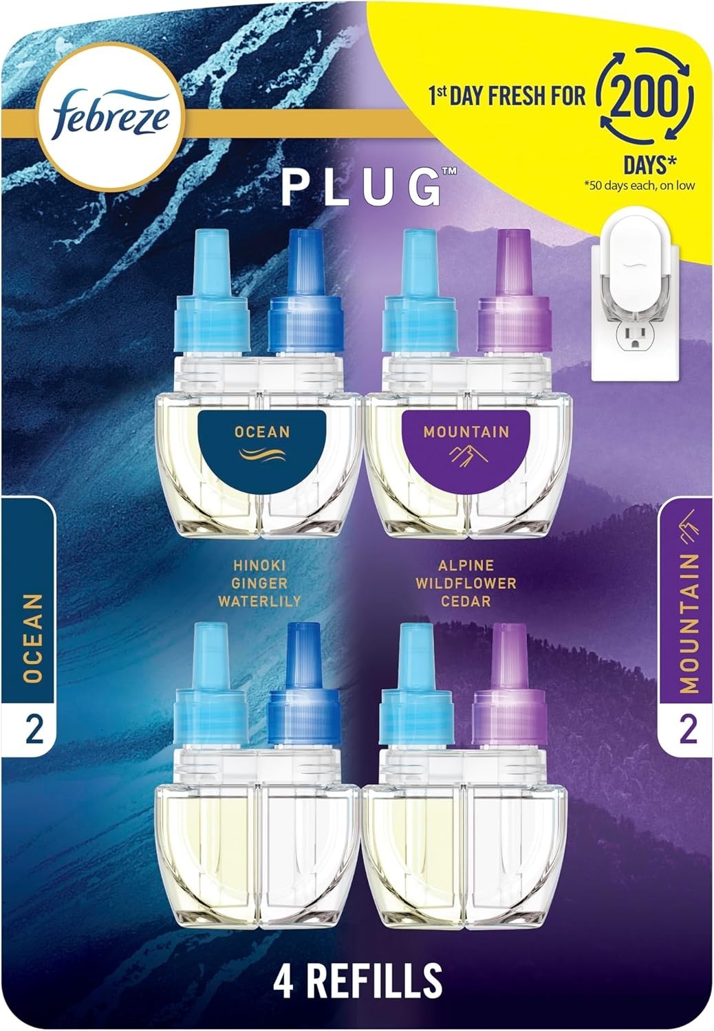 Febreze Plug-In Air Freshener 4-Pack Refill | Choose Your Scent gallery