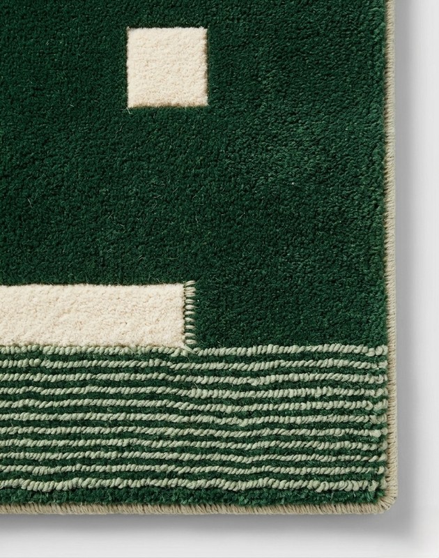 Hand Tufted Area Rug | Modern Geometric |Cotton Canvas Backing Living Room Rug gallery