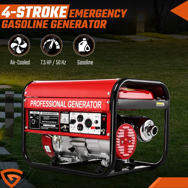 5000W Portable Generator Gas Powered 4 Stroke for Home Backup Construction gallery