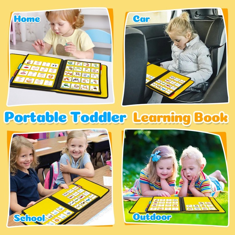 Boczif Visual Communication Book, Nonverbal Board, Yellow gallery
