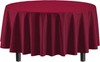 Party Solids 12-Pack Premium Plastic 84-Inch Round Round, Burgundy gallery