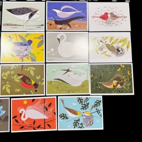 Charley Harper Postcard Lot Assorted Birds (22 ) Unused All Different Set F gallery