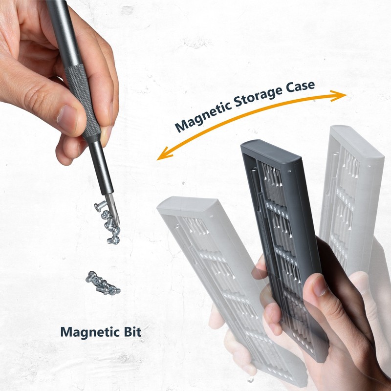 POWERTEC 50-in-1 Precision Screwdriver Set S2 Bits Magnetic Repair Tools gallery