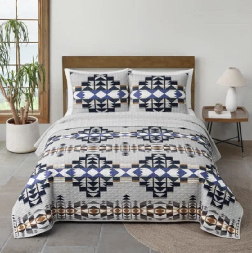 Pendleton Full/ Queen Coverlet Quilt Set Desert Sand, gallery