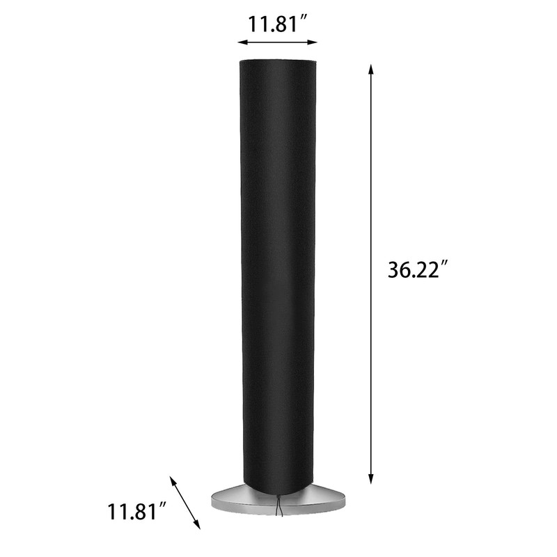 Tower Fan Cover, Waterproof & Dustproof, Black 11.81"L x 11.81"W x 36.22"H Floor gallery