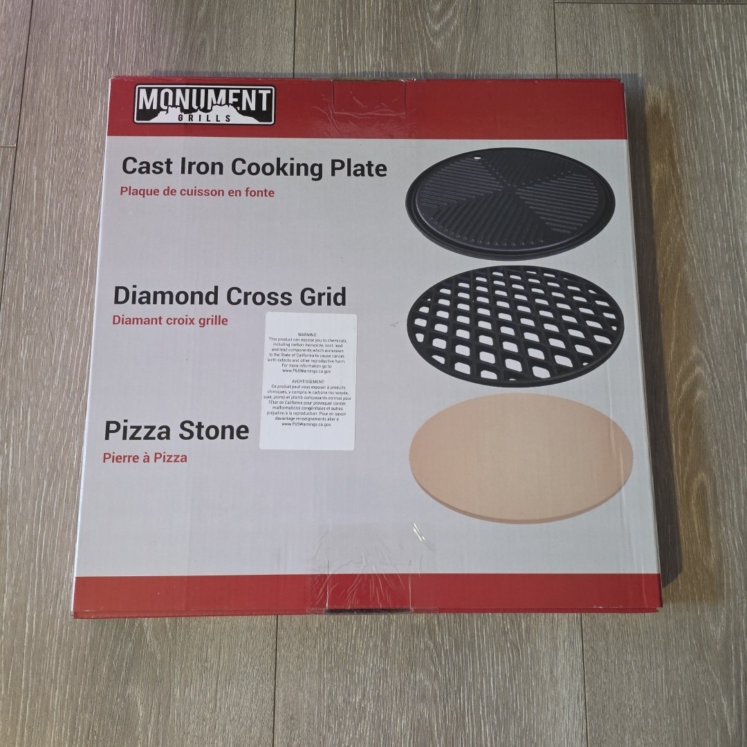 Monument Grills Pizza Stone Heavy Duty Cordierite Pizza Pan Oven & Grill Thermal gallery