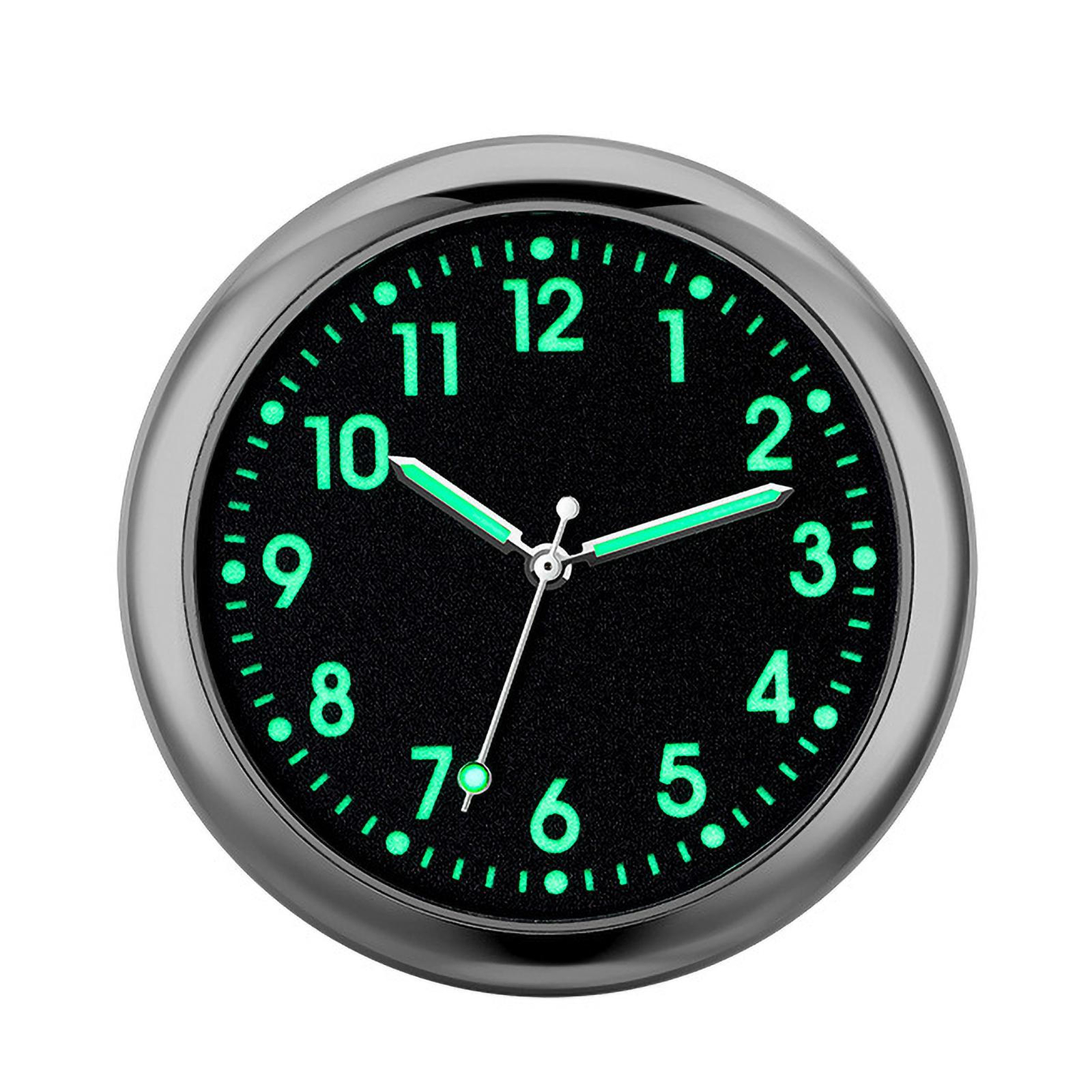 Car Dashboard Clock Mini Tiny Analog Clock Watch for Vehicle Stick On Clock USA gallery
