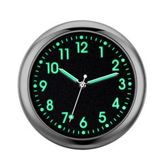 Car Dashboard Clock Mini Tiny Analog Clock Watch for Vehicle Stick On Clock USA