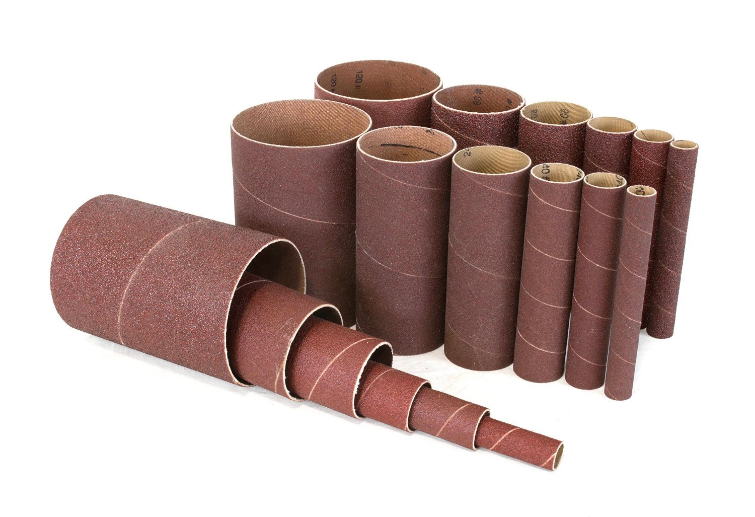WEN 6510SPC Spindle Sanding Sleeves, Assorted Grits, 18-Pack gallery