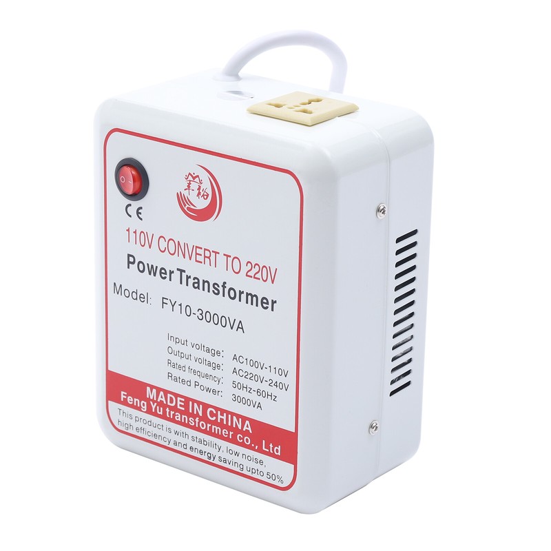 Max. 3000W Voltage Converter Transformer Step-Up Only 100V-120V to AC 220V-240V gallery