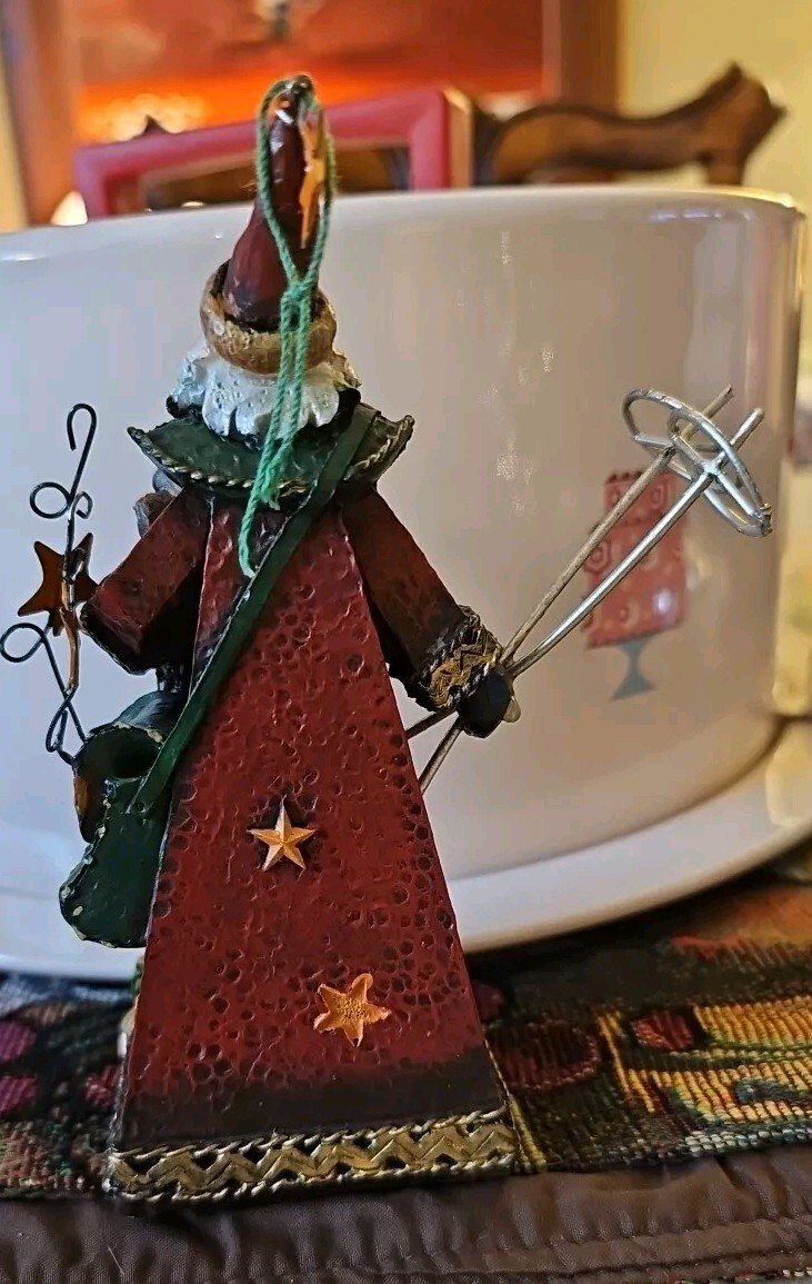 Sking Santa Tree Ornament. gallery
