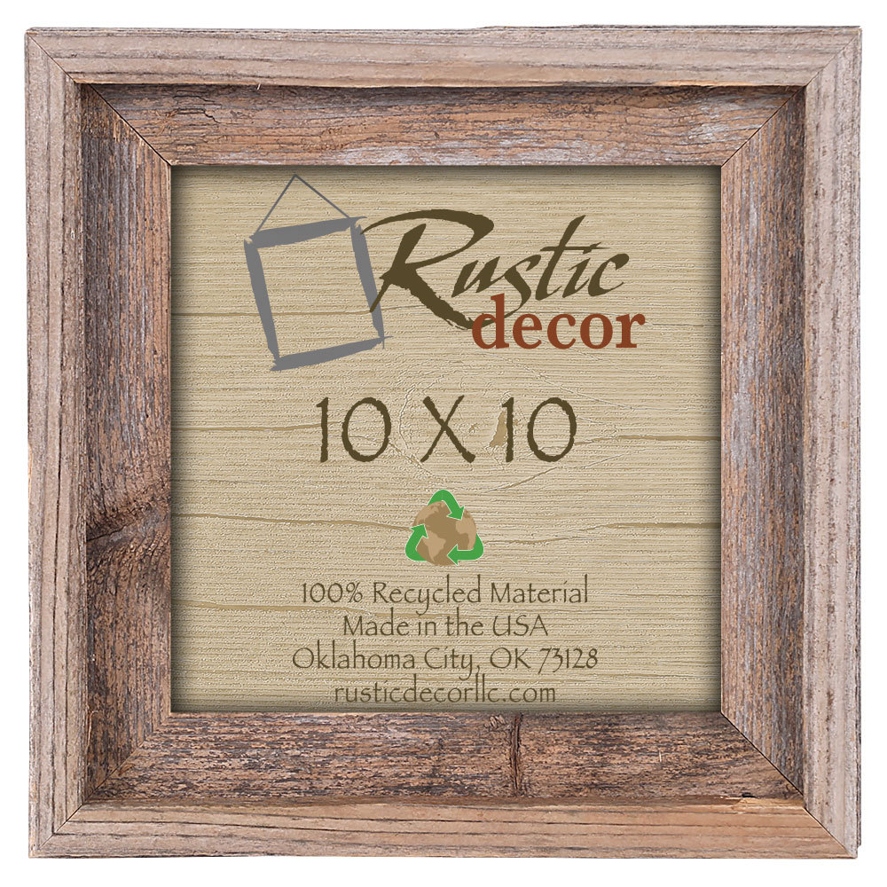 10x10–2" Wide Signature Reclaimed Rustic Barn Wood Wall Frame gallery
