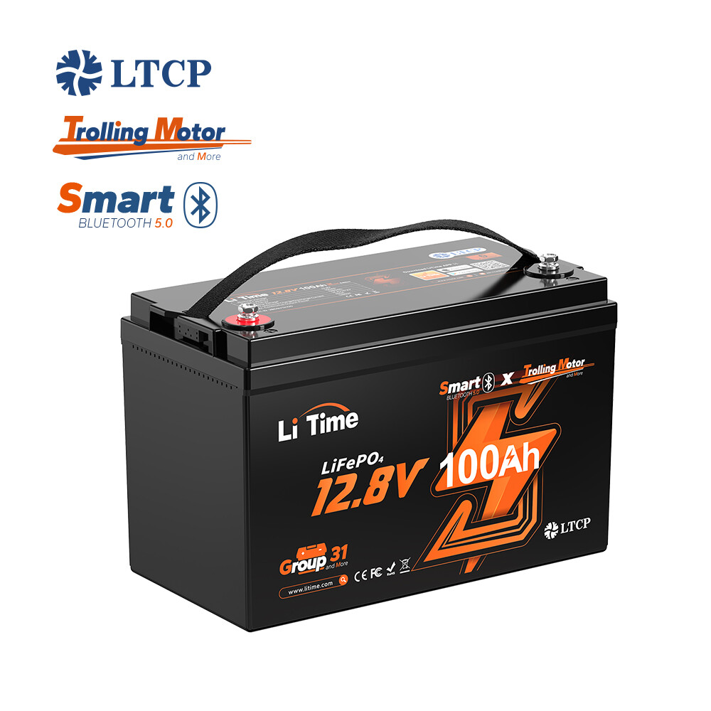 LiTime 12V 100Ah Group 31 Bluetooth Low-Temp LiFePO4 Lithium Battery For RV Boat gallery