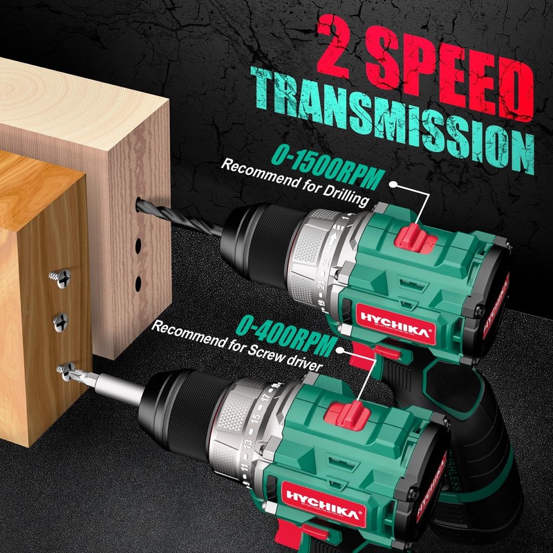 Drill Set, True Brushless Power Drill Driver 16.8V Cordless Compact Drill Woman gallery
