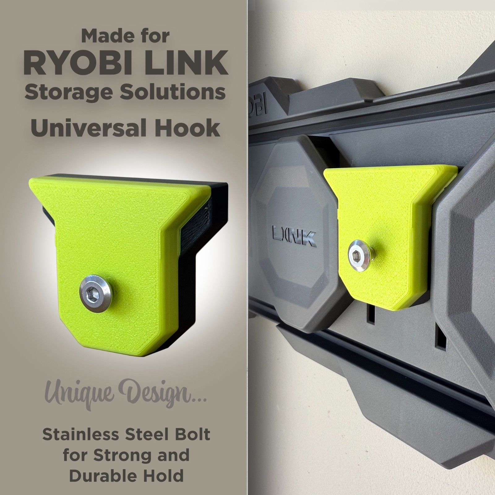 Universal Hook for RYOBI LINK Modular Storage System, Set of 2 gallery